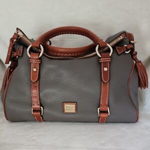 Dooney & Bourke Large Pebble Grain Satchel Elephant